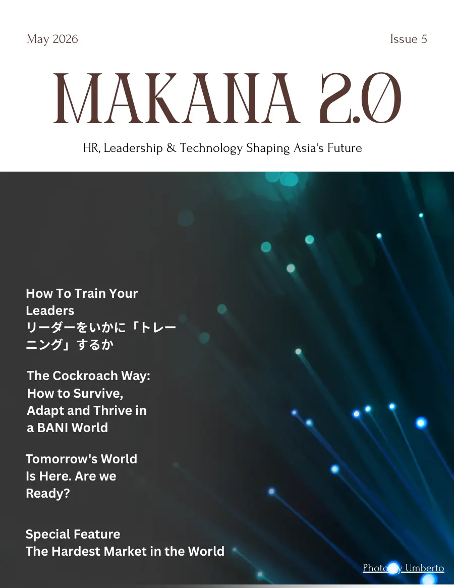 Cover of Makana 2.0, Issue 5, May 2026, with a dark teal fibre-optic photo and the issue's headline articles listed